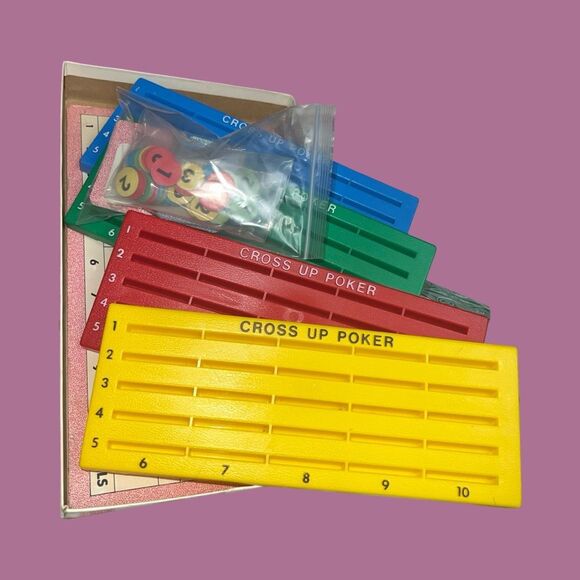 Vintage Milton Bradley 1968 Cross Up Poker Game COMPLETE - Picture 6 of 6